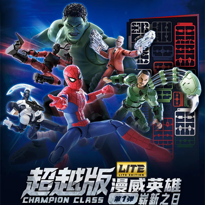 BLOKEES Spider-Man: Brand New Day‌ Gwen Stacy Venom‌ Doctor Octopus Miles Morales Hulk Anime Figure Model Blind Box Toys Gifts