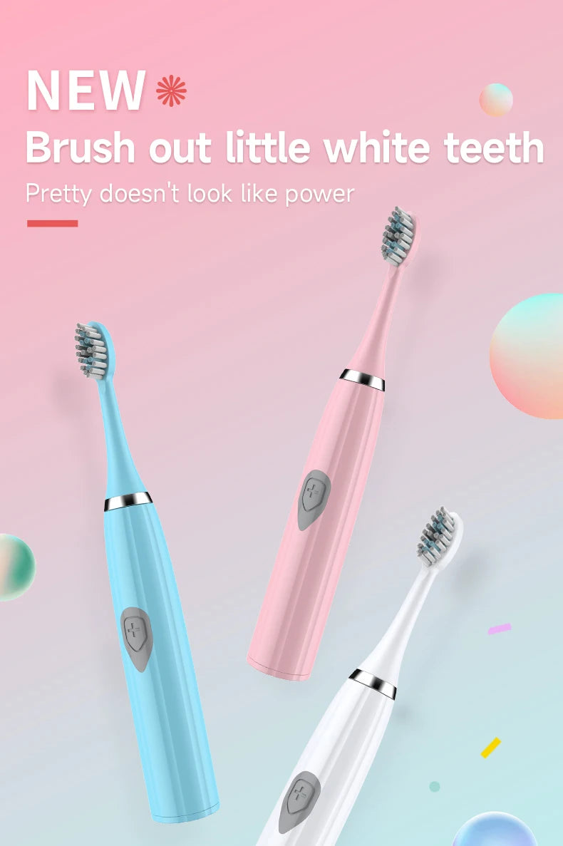Maintain a bright smile with this electric toothbrush for adults—offering effective cleaning, easy handling, and advanced brushing technology!