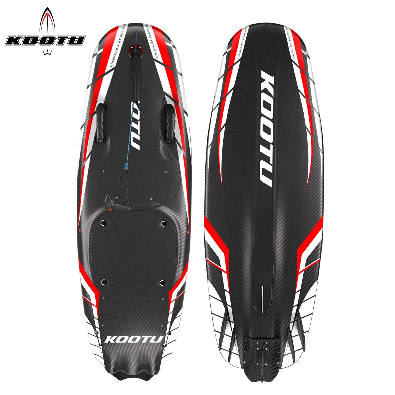 KOOTU Power Surfboard Jet Surfboard, Surfboard, Carbon Fibre Body, Light Weight, Surfing Surfboard, Jet Board with 109CC Engine