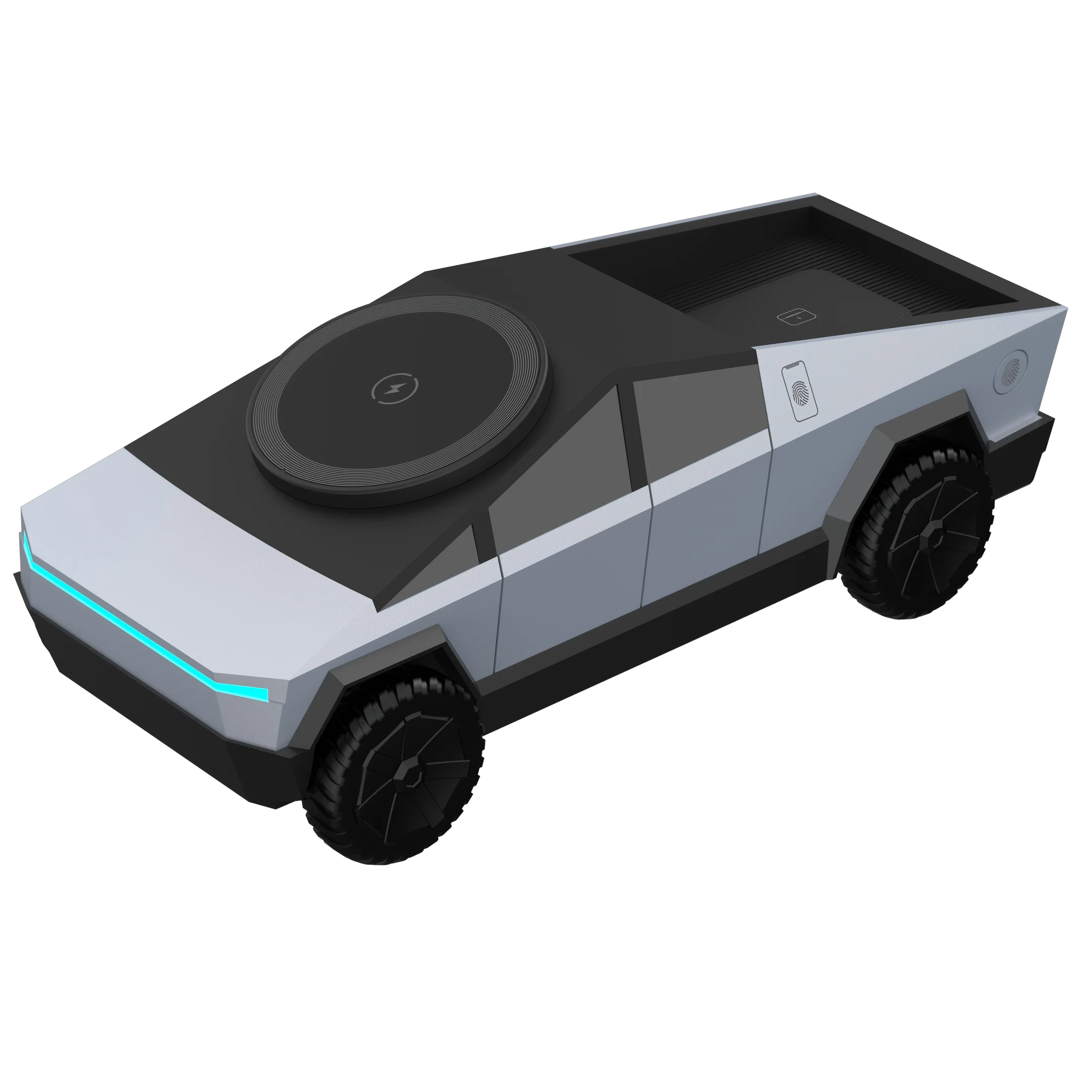 Cybertruck multifunctional 3-in-1 wireless charger—perfect for iPhone, iWatch, and AirPods!