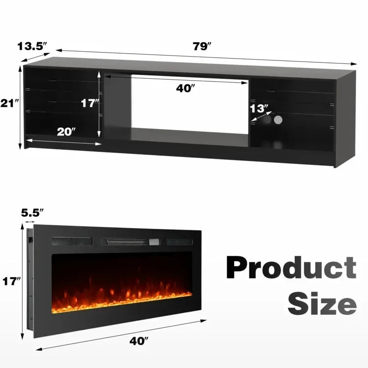 High-Gloss TV with LED Lighting