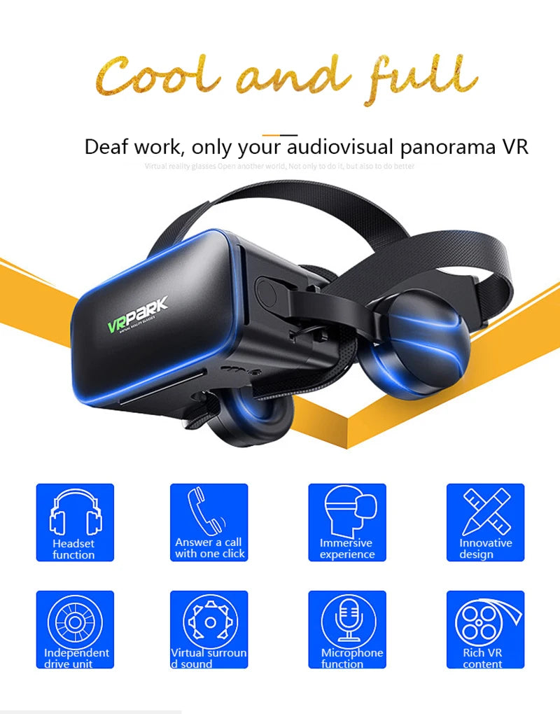 VR Glasses 3D Virtual Reality Headset