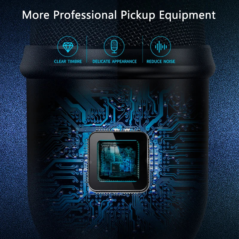 USB Microphone Studio Professional Condenser Microphone for PC Computer Recording Streaming Gaming Karaoke Singing Mic