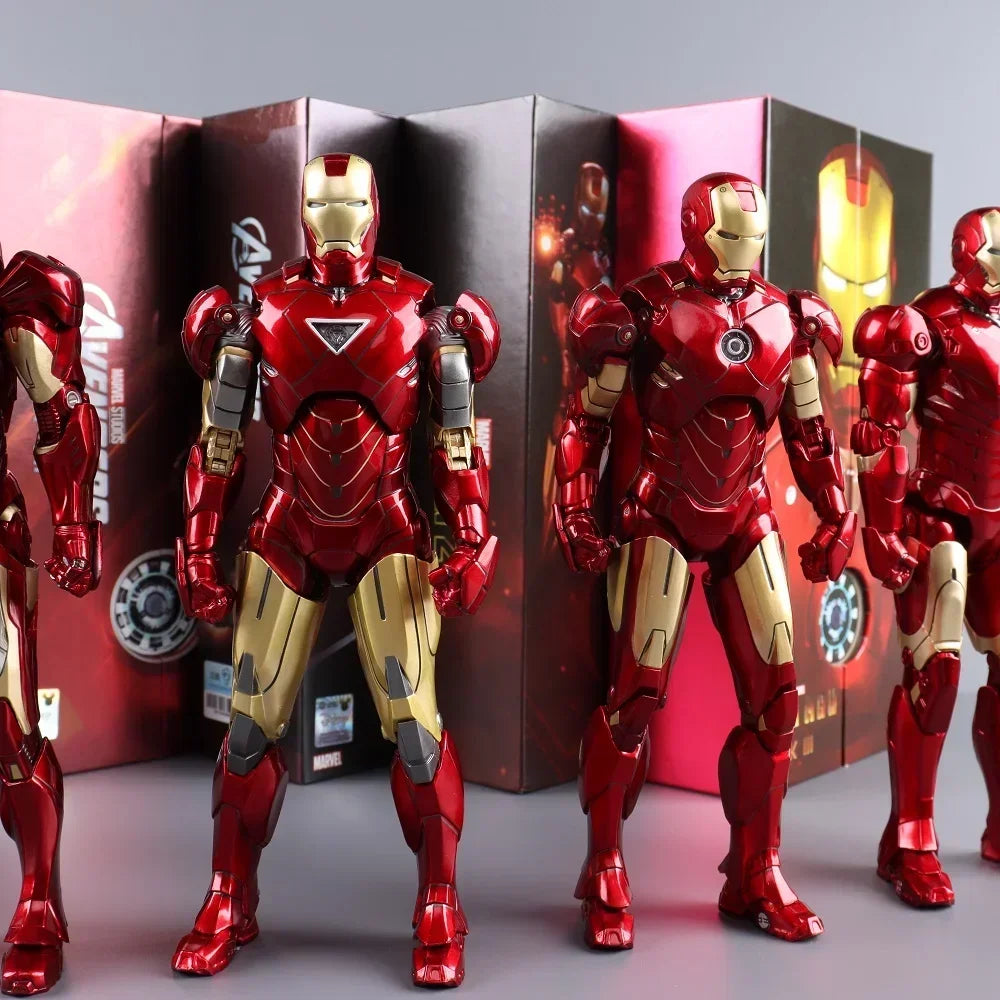 ZD Toys Iron Man MK1 MK2 MK3 MK4 MK5 MK6 MK7 MK42 MK43 MK45 MK46 War Machine Movie Action Figure 7 Inches Adult Collectible Toys