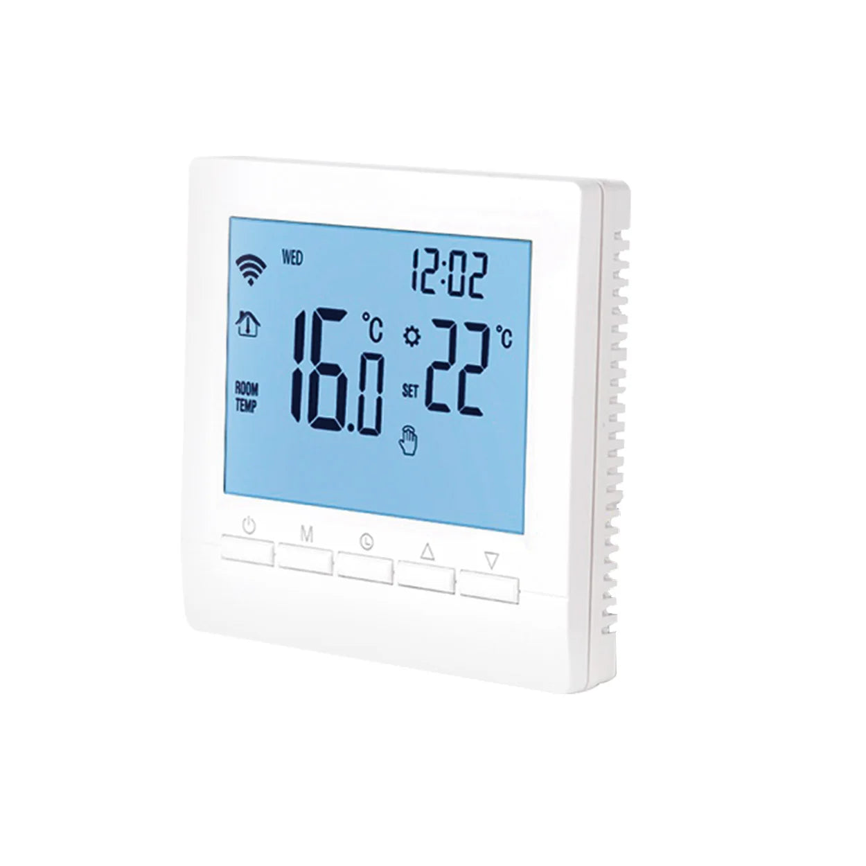 Take control of your home’s warmth with this digital thermostat—battery-powered and programmable for precise heating temperature management with your gas boiler!