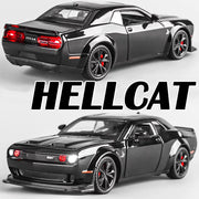 1:32 Hellcat Tomahawk Model Toy Supercars Alloy Diecast Sound Light Doors Opened Pull Back Simulation Sports Car Toys for Kids