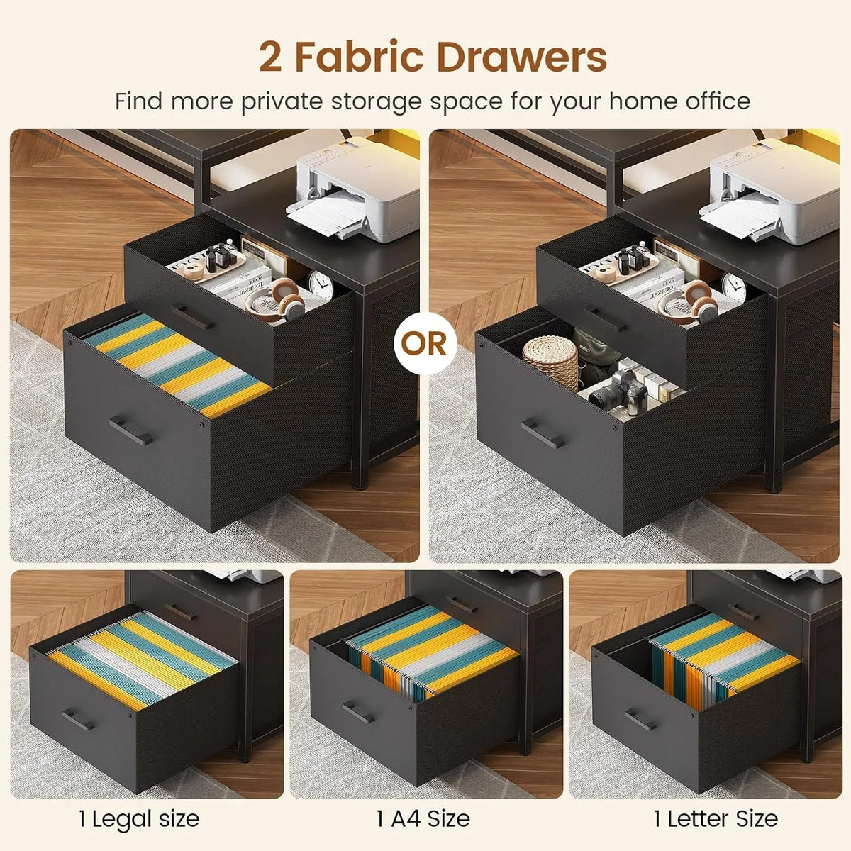 78.7" Large L Shaped Corner Gaming Computer Desk,Drawers,Power Outlet & LED Lights, Customized