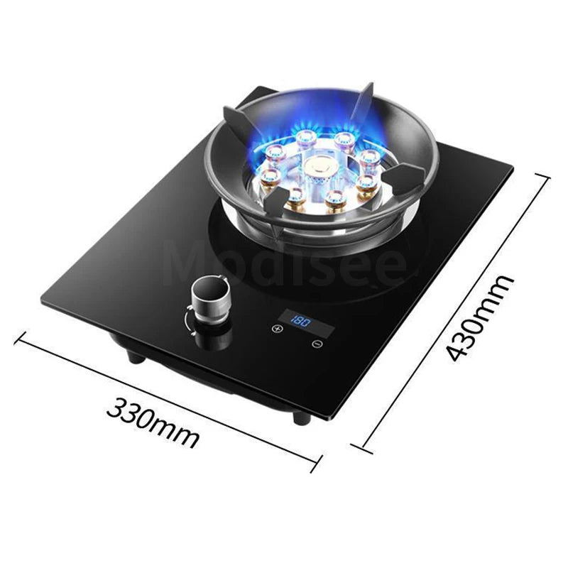 Gas Stove Single Stove Household Liquefied Gas Embedded  Gas Stove Natural Gas Fierce Fire Single Stove Stoves Table Kitchen Hob