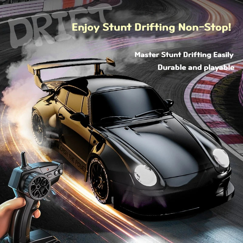 4WD remote drifting car with full proportional control - 2.4G high-speed drifting racing car - children's racing toy - gift item