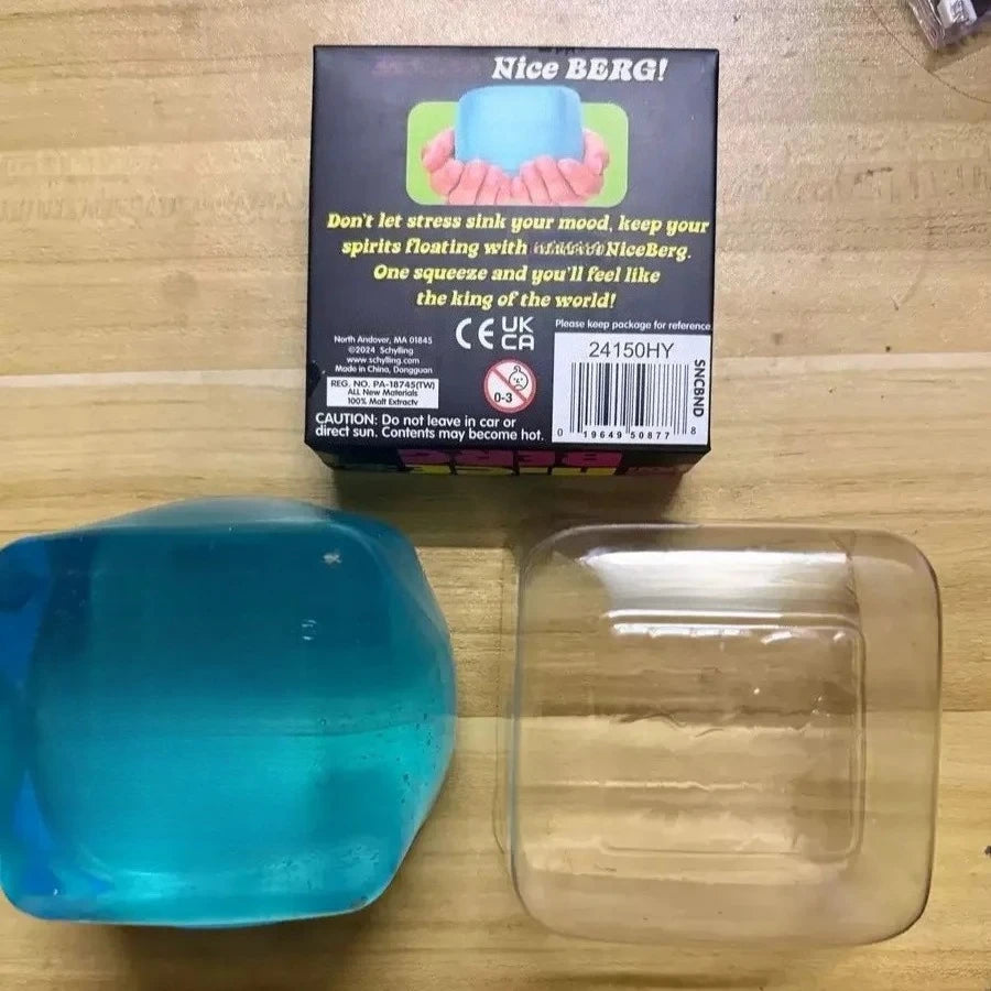 8.5cm Super Big Needoh Nice Berg Sensory Stress Reliever Fidget Tool for Anxiety & Focus Desk Sensory Cube Gifts