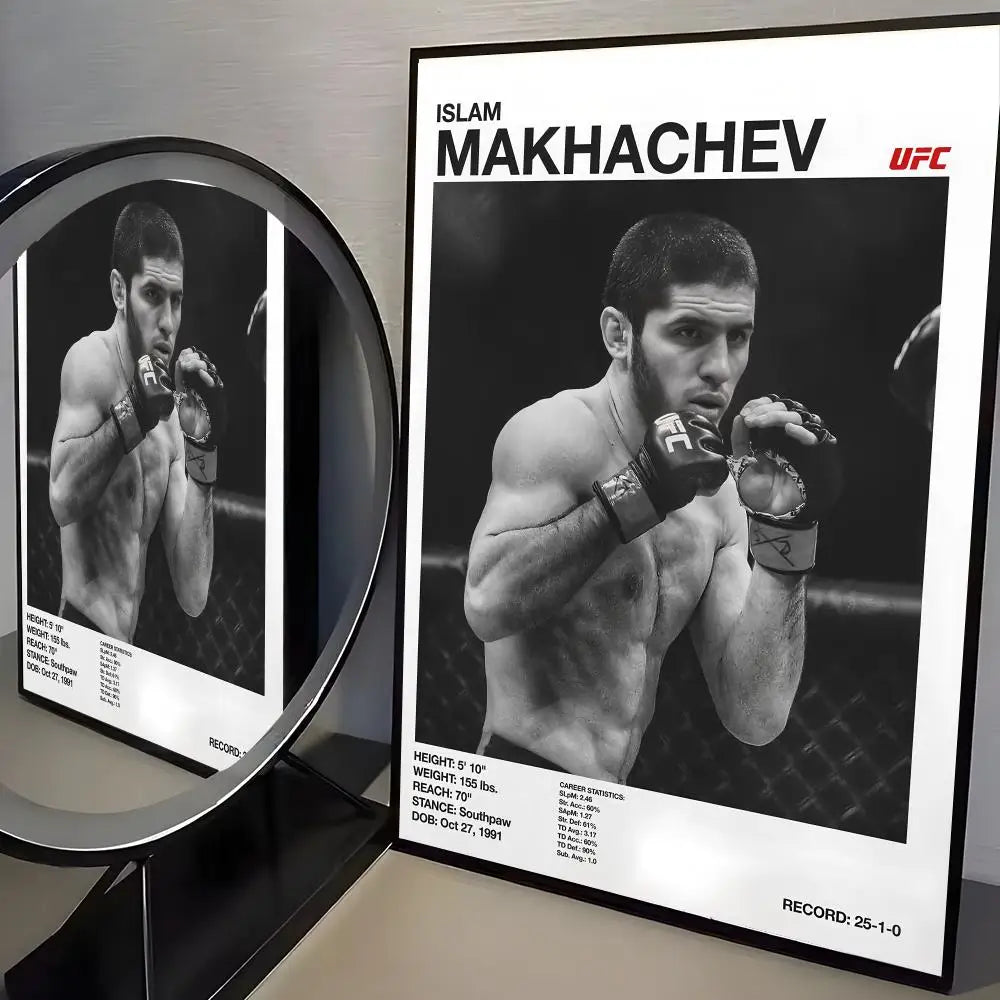 Famous Fighting Events U-UFC Poster Modern Aesthetic Canvas Wall Art Poster Cool Room Stuff Bedroom Decor