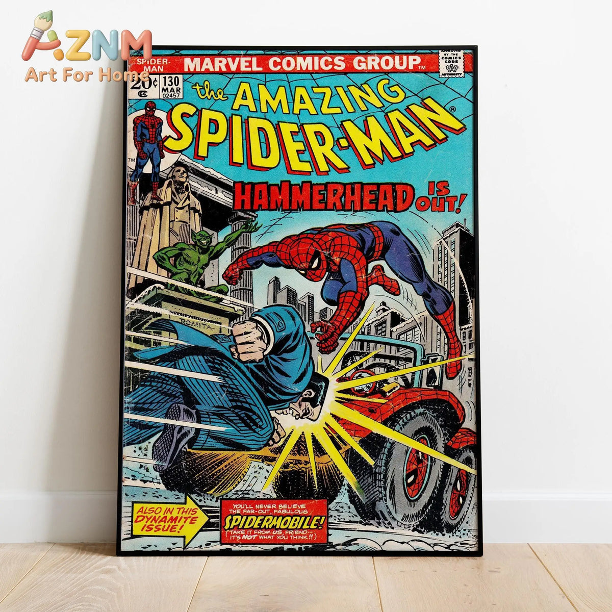 Spider Man Comic Book Covers Poster, Comics Print, Wall Art, Gift for Animation Fans