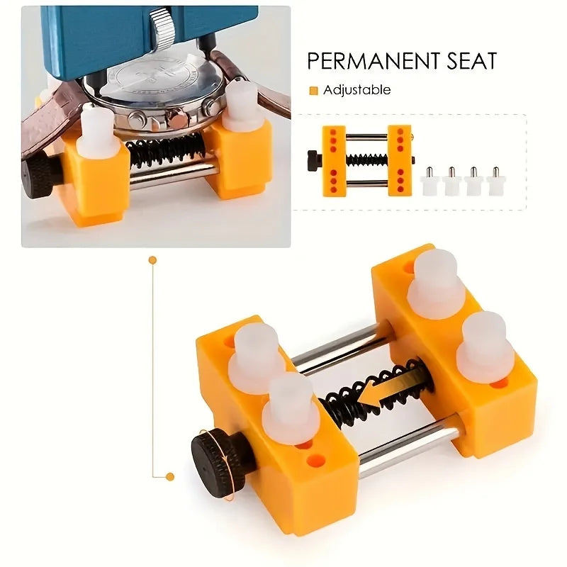 1 Set Watch Battery Replacement Tool Kit, Watch Back Case Remover And Watch Opener Repair Kit Tool Adjuste