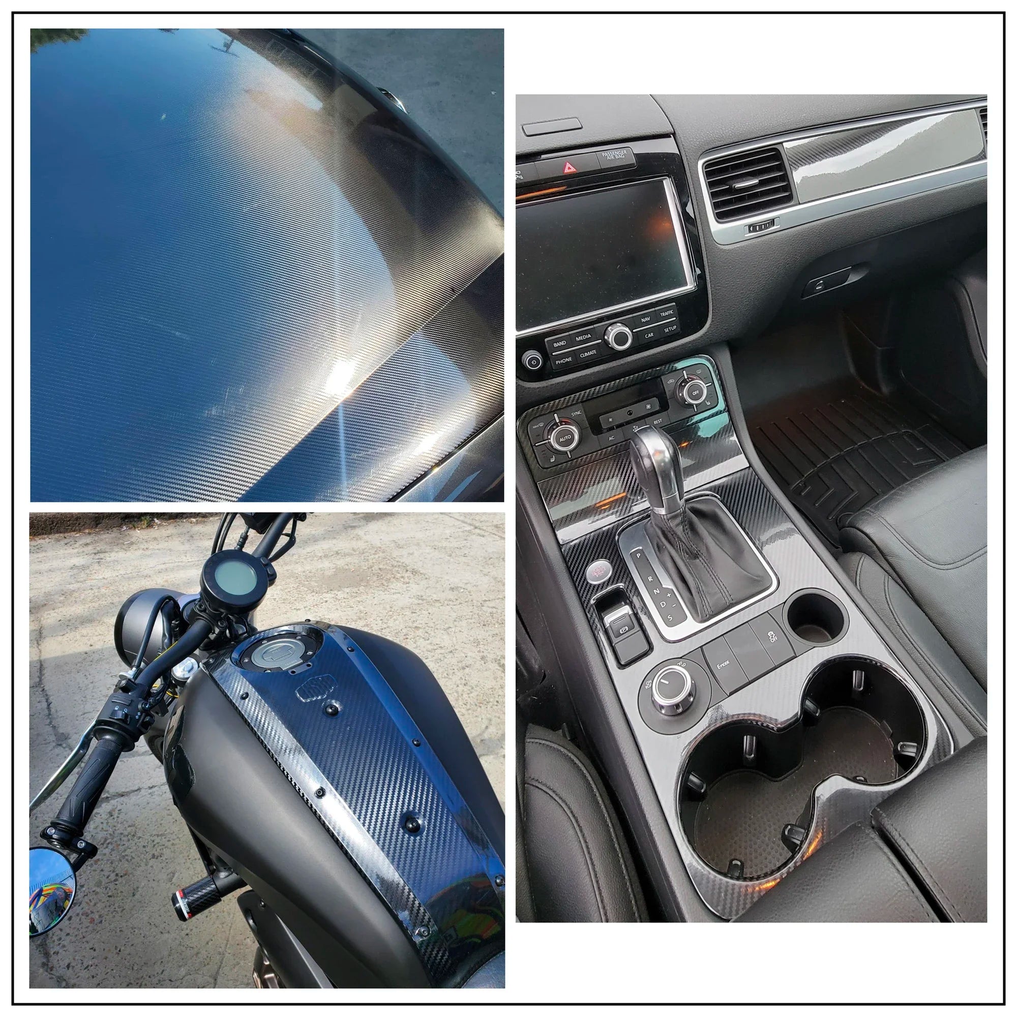 Car Sticker 2D 3D 4D 5D 6D Glossy Carbon Fiber Wrap Vinyl Film Auto Motorcycle Wrapping Covering Film Decorative Car Accessories
