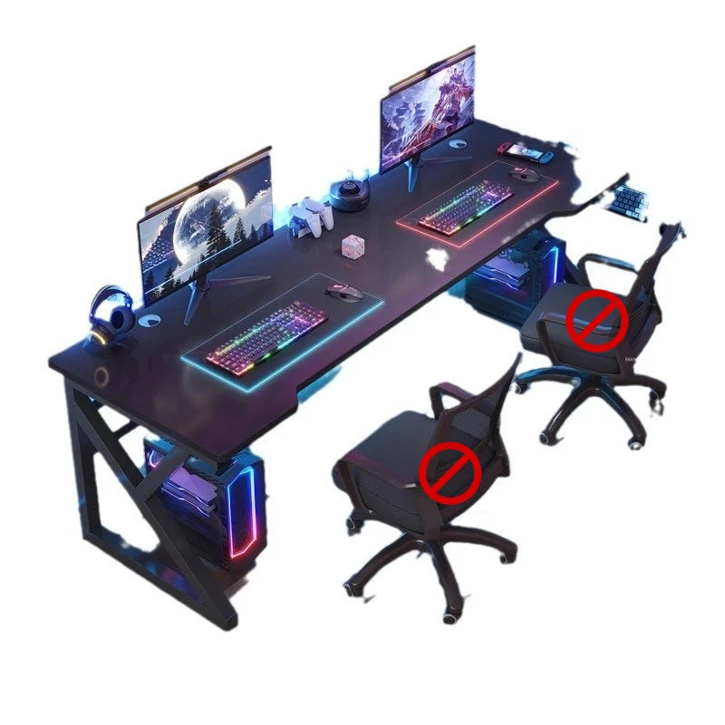 Computer Table Muebles Minimalist Dual Computer Desk Bedroom Home Office Modern Gaming Desk Foldable Study Table Chair Set
