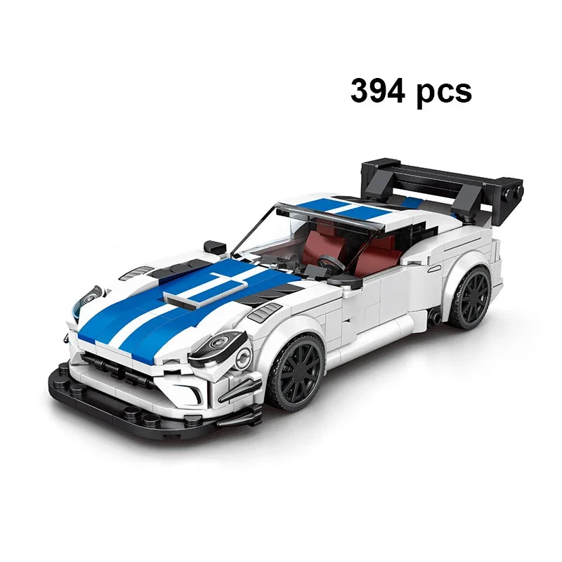 Technical Car Speed Racing Building Blocks Bricks Sets Sports Car MOC Garage City Vehicle Creative Toys For Kids
