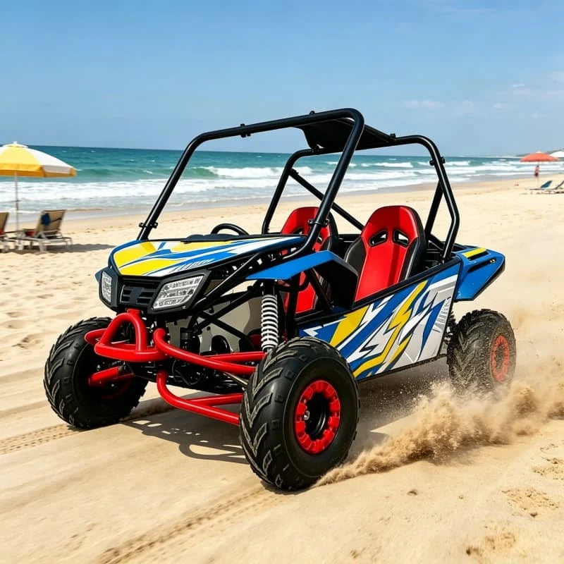 Sport Beach Buggy 200cc 4x4 Off Road Go Kart With High Performance Suspension For Sand Dune Racing For Speed