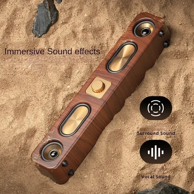 Bluetooth Speaker Portable Outdoor Speakers Aux Connection Usb/tf Read Insert Long Strip Desktop Subwoofer Audio