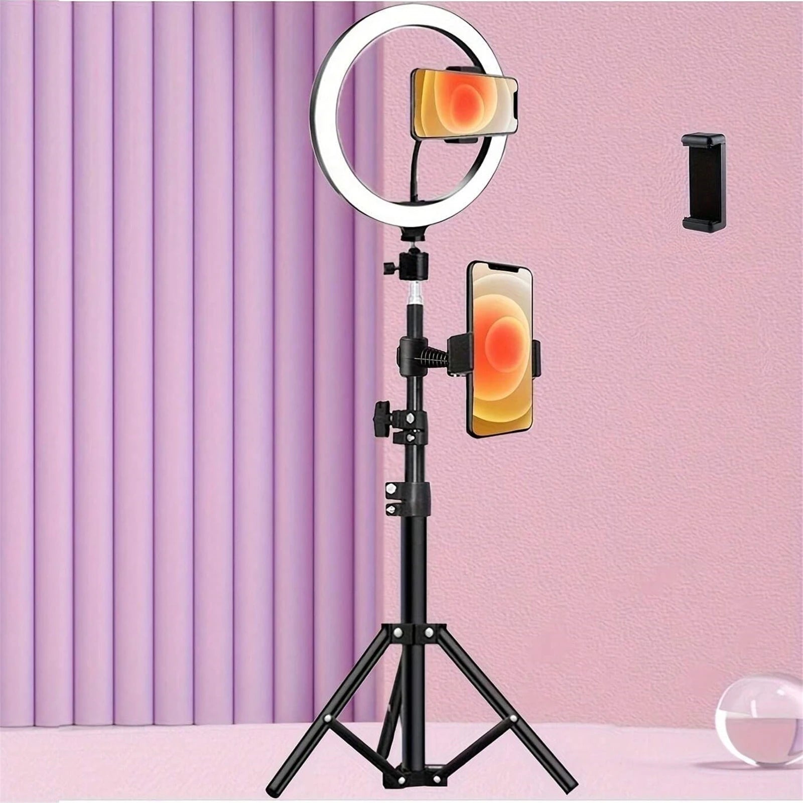 10" 26cm LED Selfie Ring Light Photography Video Light RingLight Phone Stand Tripod Fill Light Dimmable Lamp Trepied Streaming