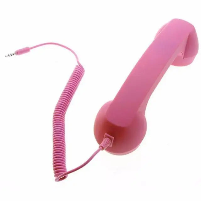 Enjoy classic style and clear conversations with this retro mobile phone handset microphone headset—combining vintage looks with modern functionality!