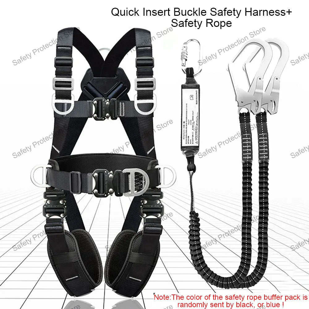 High Altitude Work Safety Harness 5-point Full Body Safety Belt Rope Outdoor Climbing Training Electrician Protective Equipment