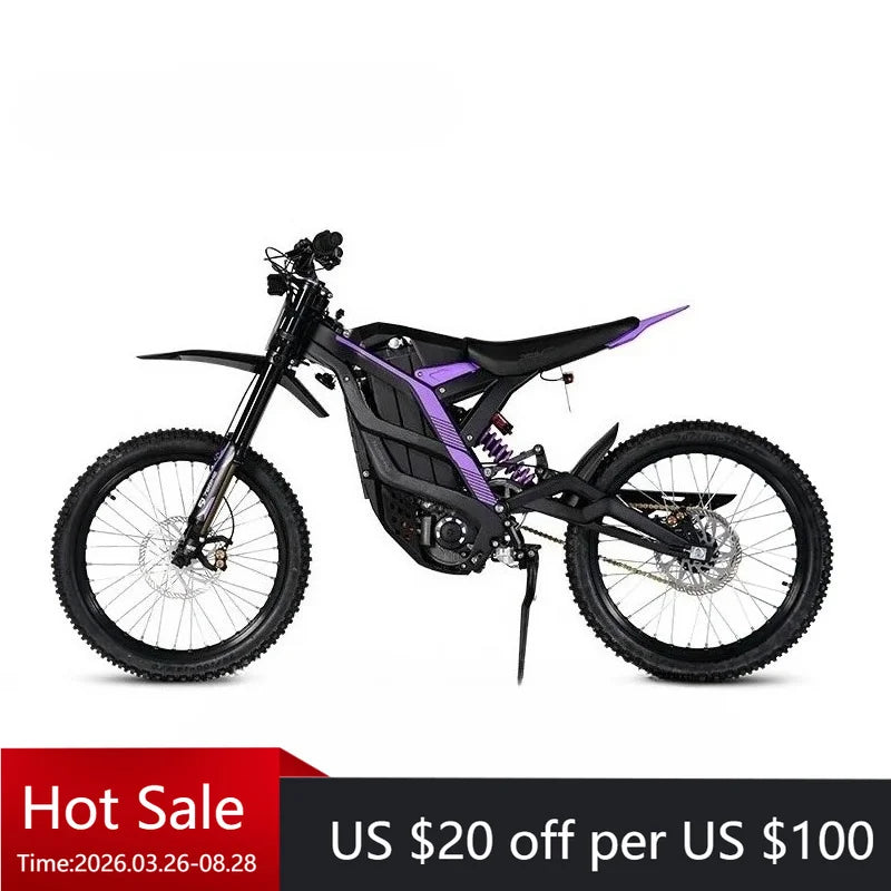 Tc 79Bike Aluminum Alloy Full Absorber Falcon Electric Off-Road Vehicle Adult 72V Off-Road Motorcycle Mountain Off-Road Electric
