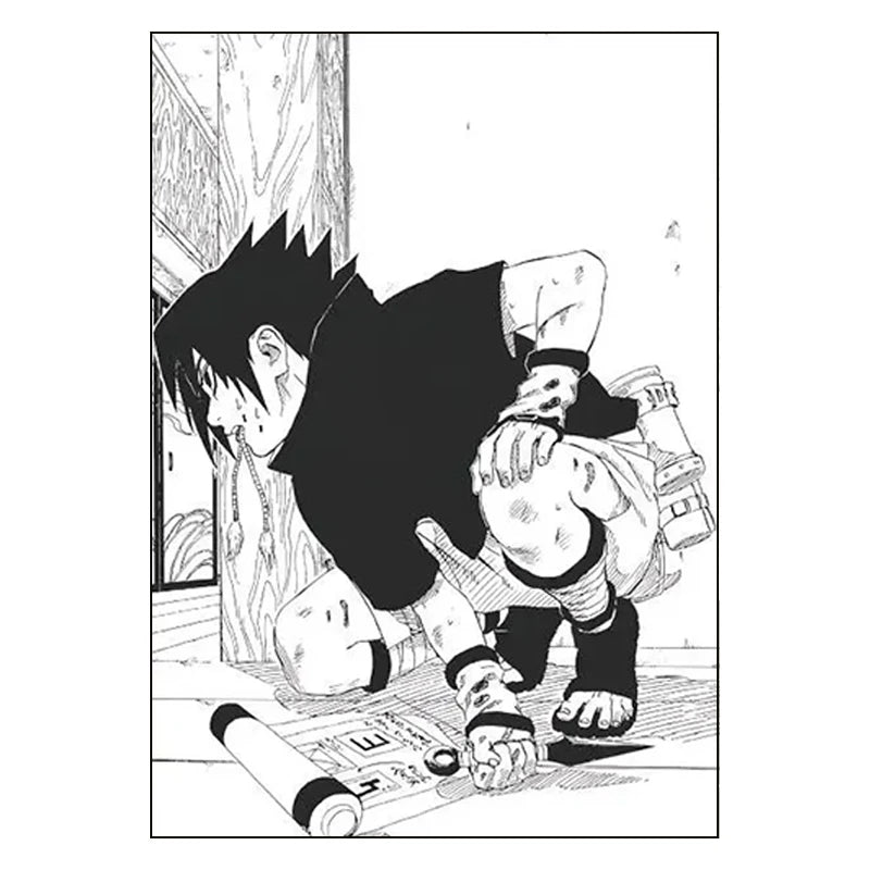 Naruto Decorative Painting Frameless Anime Cartoon Printing Uchiha Sasuke Poster Room Decoration Canvas Mural Holiday Gifts