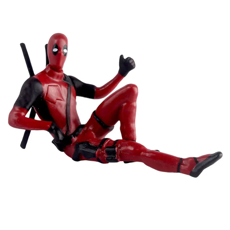 Anime Deadpool Action Figure Car Interior Decoration Toy Pendant Car Accessories Model Mini Doll Figurine Kids Toys Gift