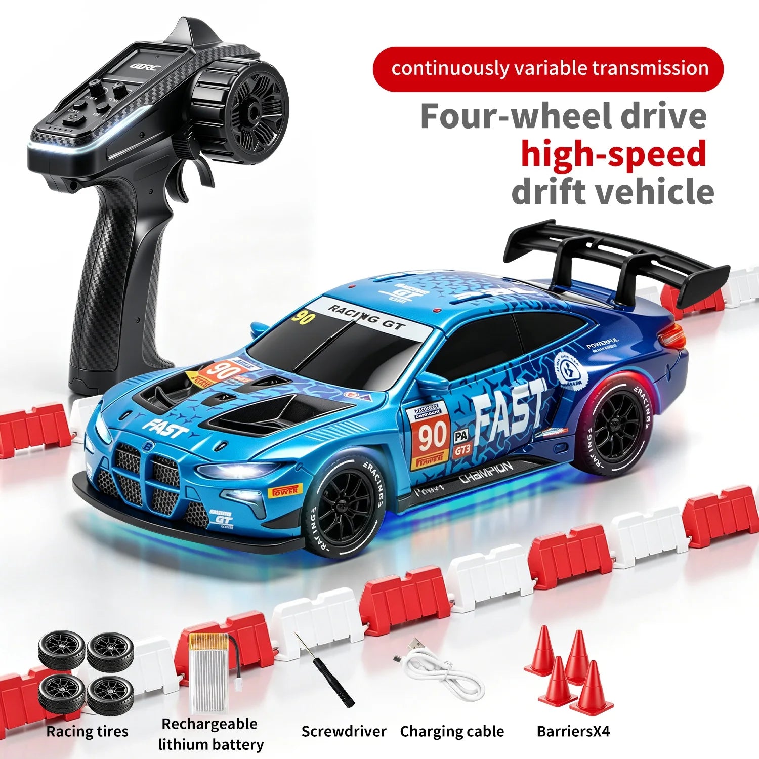 4DRC 2.4G Full Scale Mini H6 Drift Remote Control Car with APP 4WD Racing 1:43 Children Toy Car Model