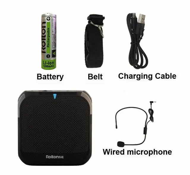 Enhance your sound with this all-in-one microphone loudspeaker and voice amplifier recorder—perfect for clear presentations, performances, and recordings!