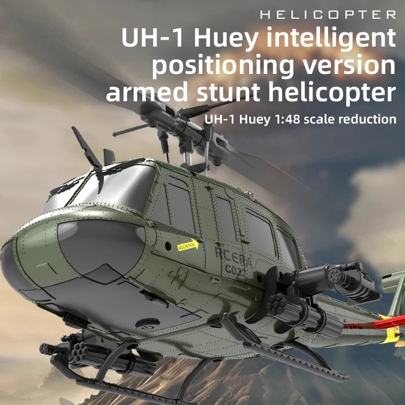 C032 RC Helicopter 2.4G 6-Aixs Gyroscope 6CH Altitude Hold Optical Flow Brushless Remote Control Helicopter Toys For Kid Adult