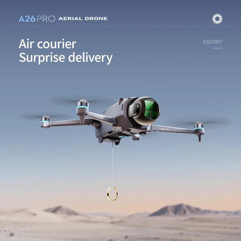 Lenovo A26 Pro Drone 4K HD 8k Triple Camera FPV Brushless Motor Obstacle Avoidance Foldable RC Quadcopter Professional Aerial