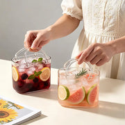 Portable Handbag Glass Cup Creative Cocktail Glasses Cups Funny Fruit Wine Glass Cups Ins Style Bag Glass With Straw Bar Tools