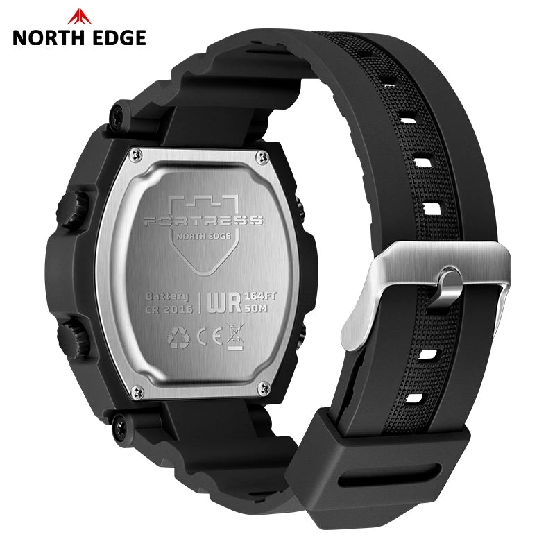 NORTH EDGE FORTRESS Men's Waterproof Smart Diving Computer Watch Outdoor Sports Fitness Tracker Active Monitoring
