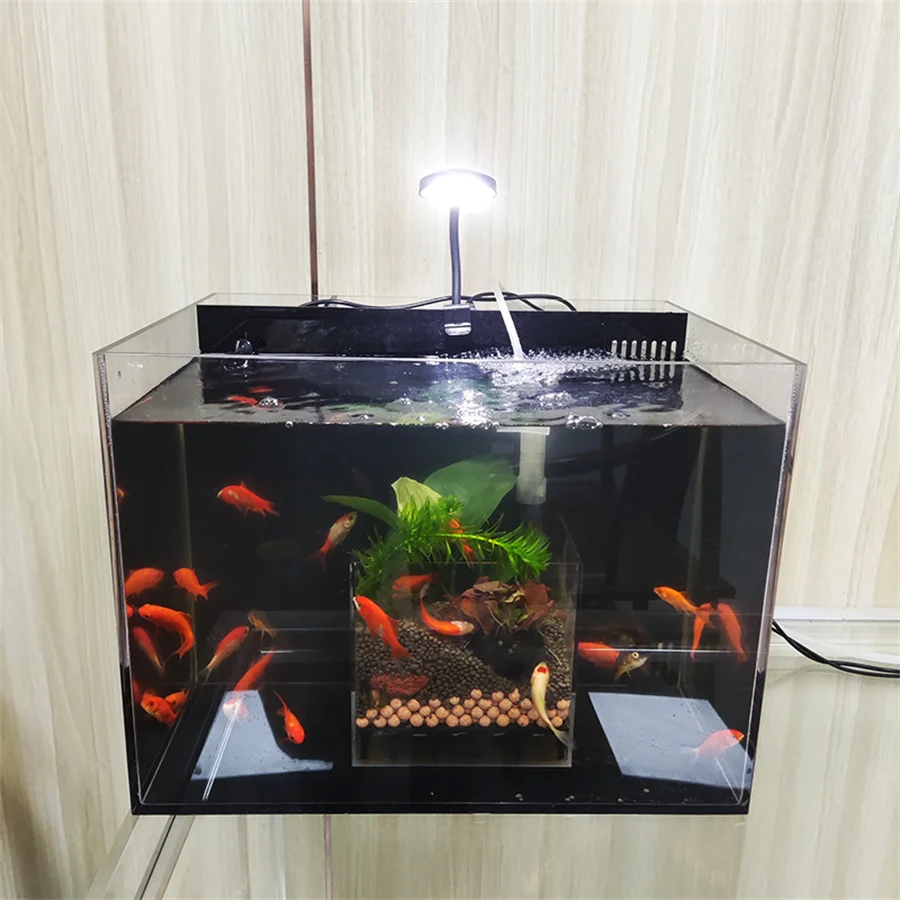 transparent acrylic shrimp fish tank filter system aquarium square UGF box under gravel filter box, water grass breeding box