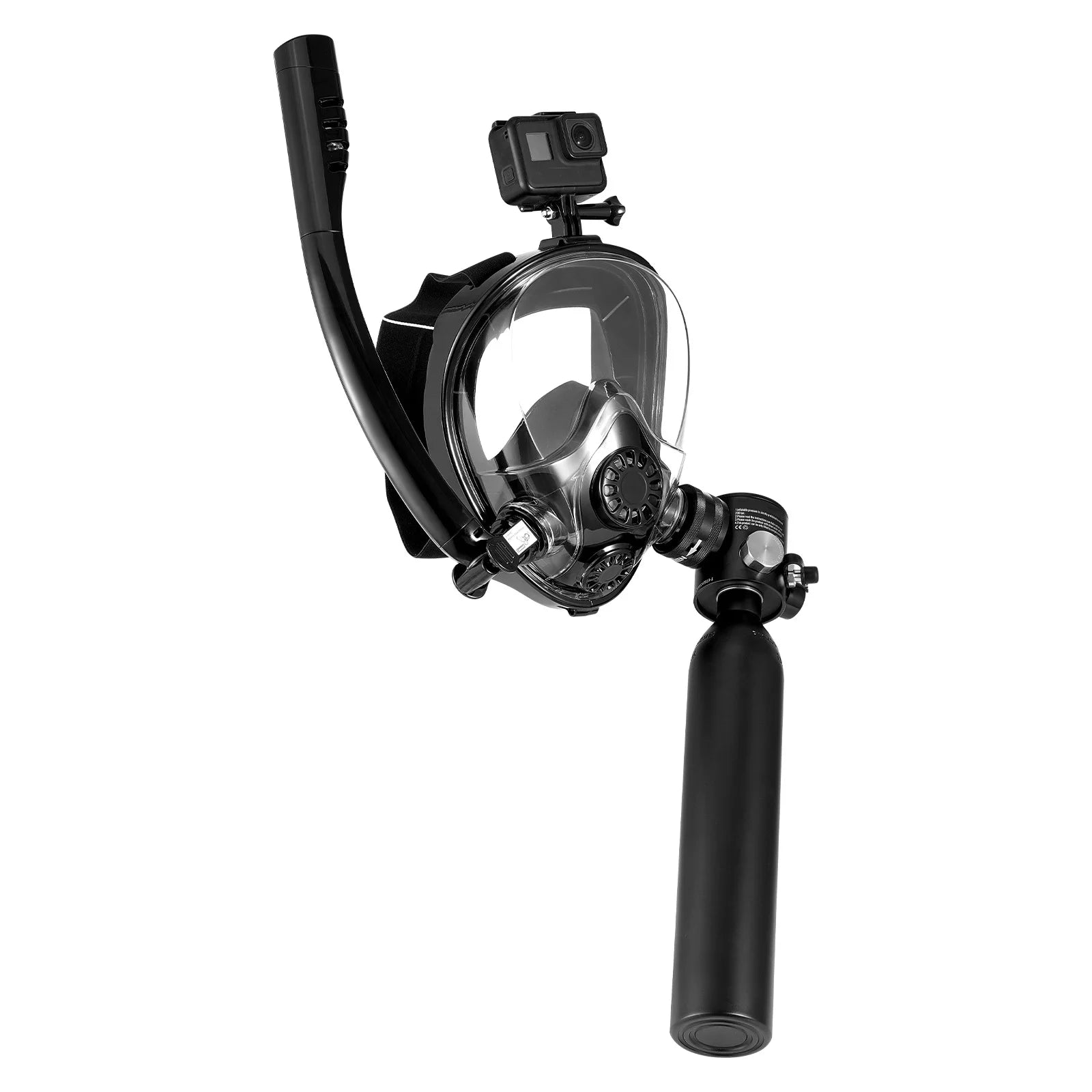 SucceBuy Scuba Tank 0.5L Portable Scuba Diving Tank Diving Oxygen Cylinder Support 5-10Minute Underwater Breathing 98.43ft Depth