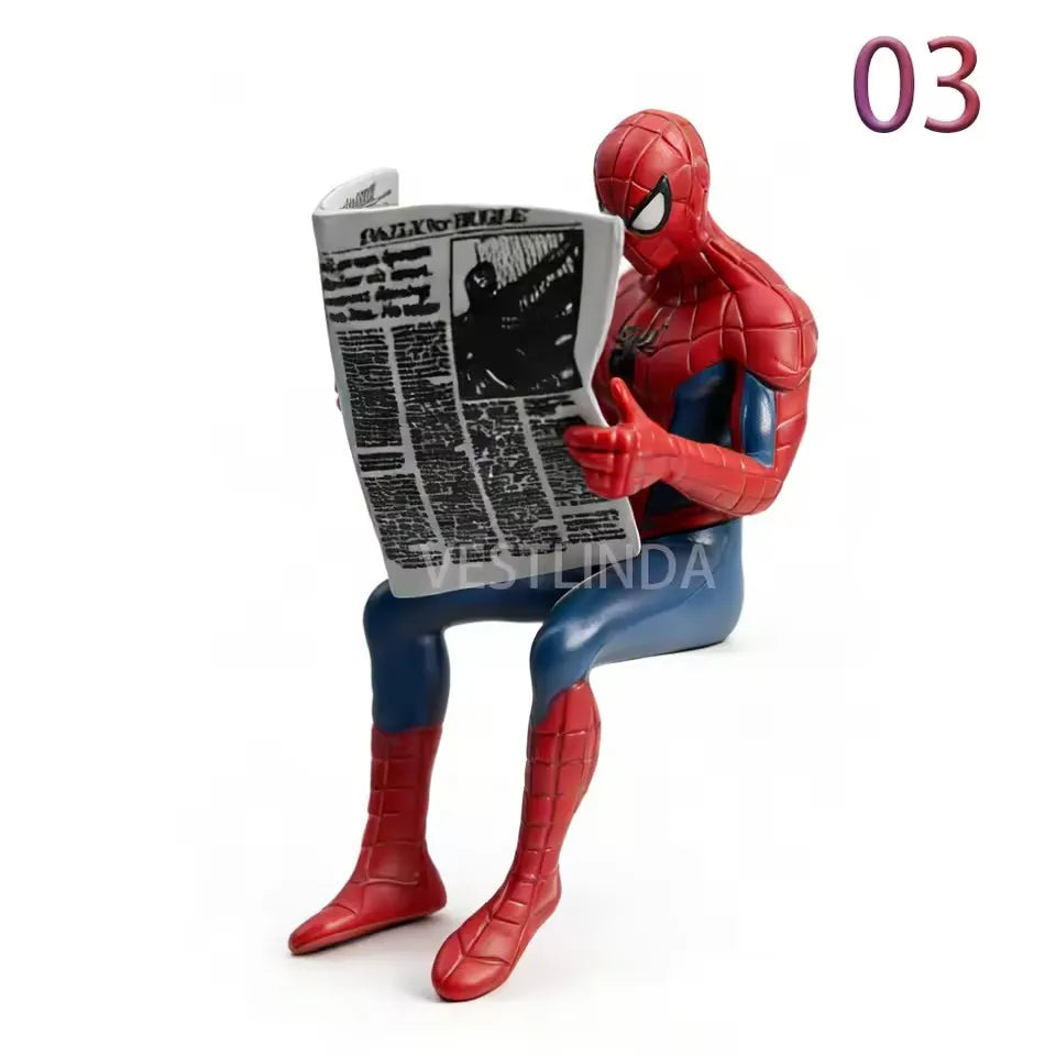 Popular Marvel Superhero Spider-Man 7-9 cm Mini Hand-made Desktop Model Decoration Game Peripherals Avengers Collection Toy Gift