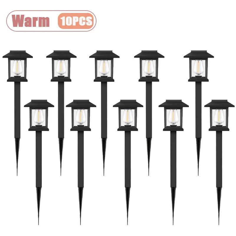 Outdoor Solar LED Ground Stake Light Lawn Lamp for Garden Villa Courtyard Park Landscape Yard Atmosphere Lighting