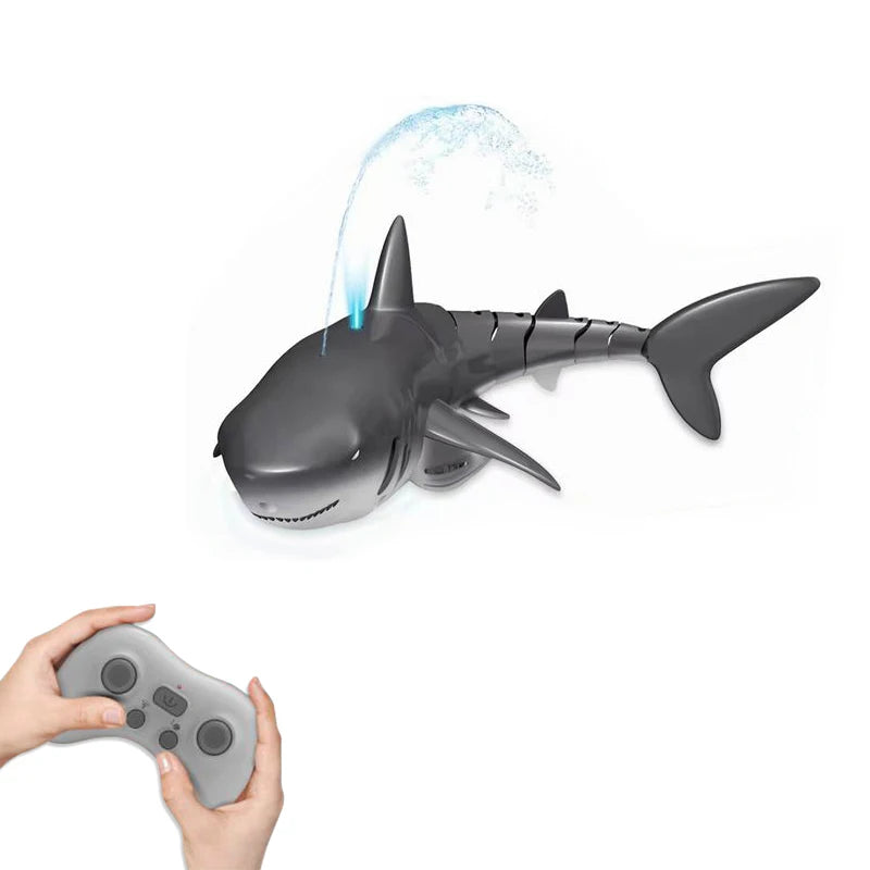 RC Shark Remote Control whale Spray Water Kids robot toy Radio Controlled Boats swimming pool Toys for boys Children Kid