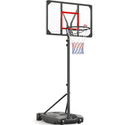 Adjustable Height Portable Basketball Hoop for Kids, Teens, and Youth - Suitable for Outdoor, Backyard, Driveway, Indoor Play wi