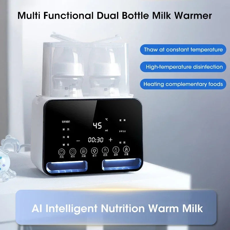 Keep your baby's milk at the perfect temperature with this fast, multifunctional baby bottle warmer—featuring accurate temperature control and a convenient timer, ideal for newborns!