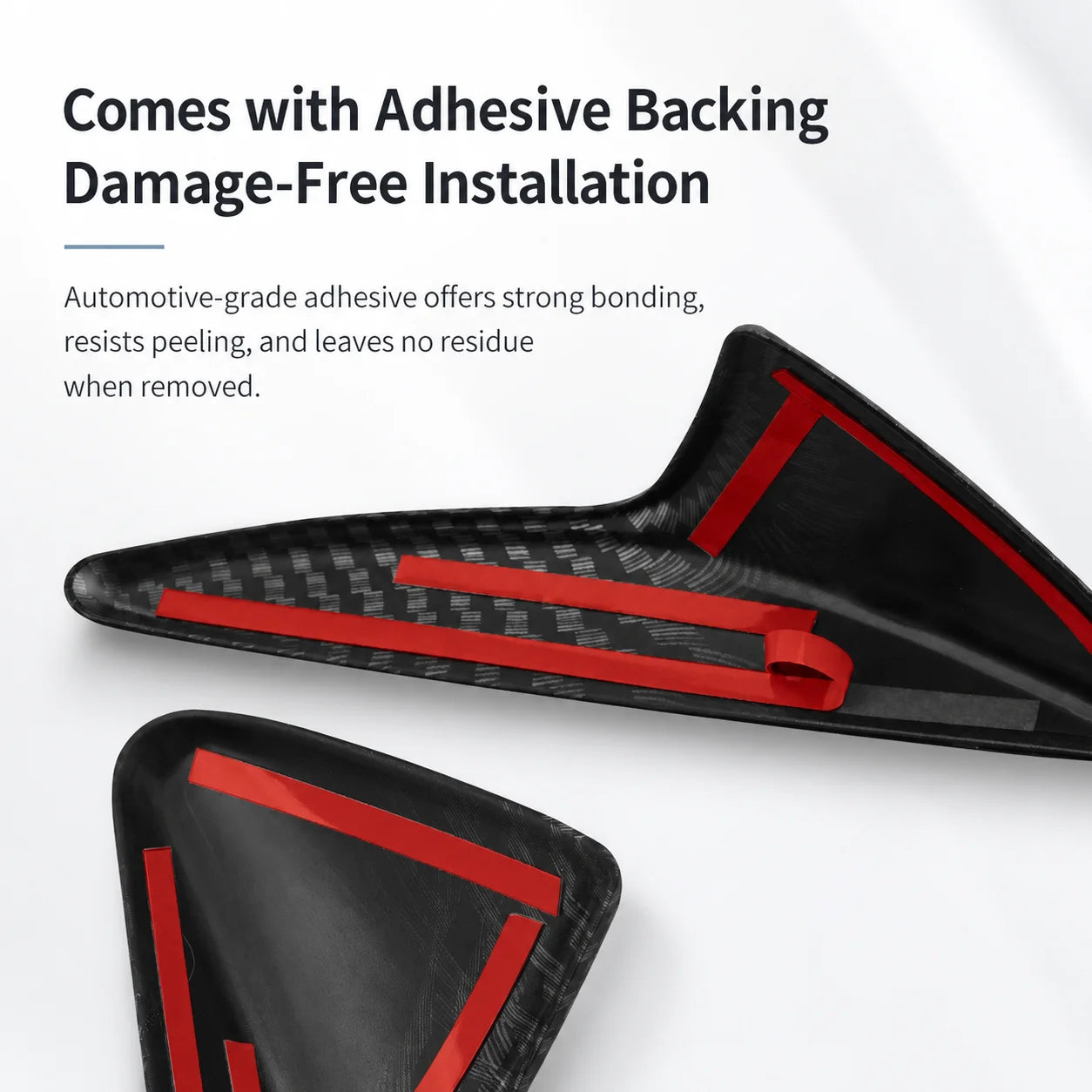 For Tesla Model YL Launch 2026 Side Camera Cover Lens Protector ABS Camera Cover Black Fiber Pattern ABS Leaf Board Accessories