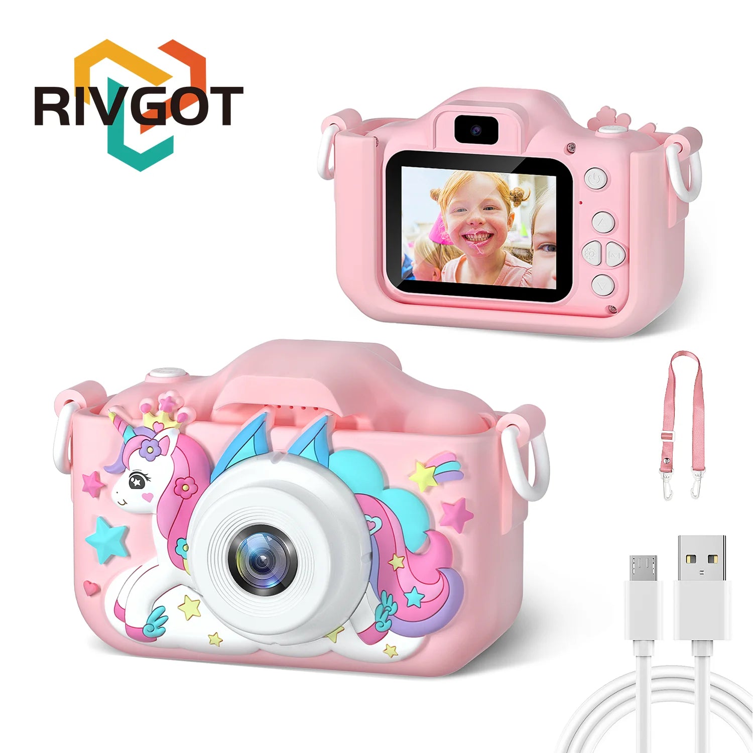 Capture every moment with this 1080P HD children’s digital video camera—featuring a 2.0-inch screen, perfect for toddlers to explore photography and video!