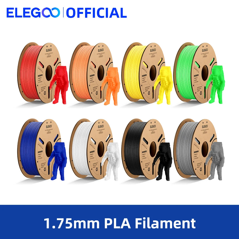 ELEGOO 1.75mm PLA Filament 1kg Plastic 3D PLA for 3D Printer Consumables Material for FDM 3D Printer NEPTUNE 3 PRO