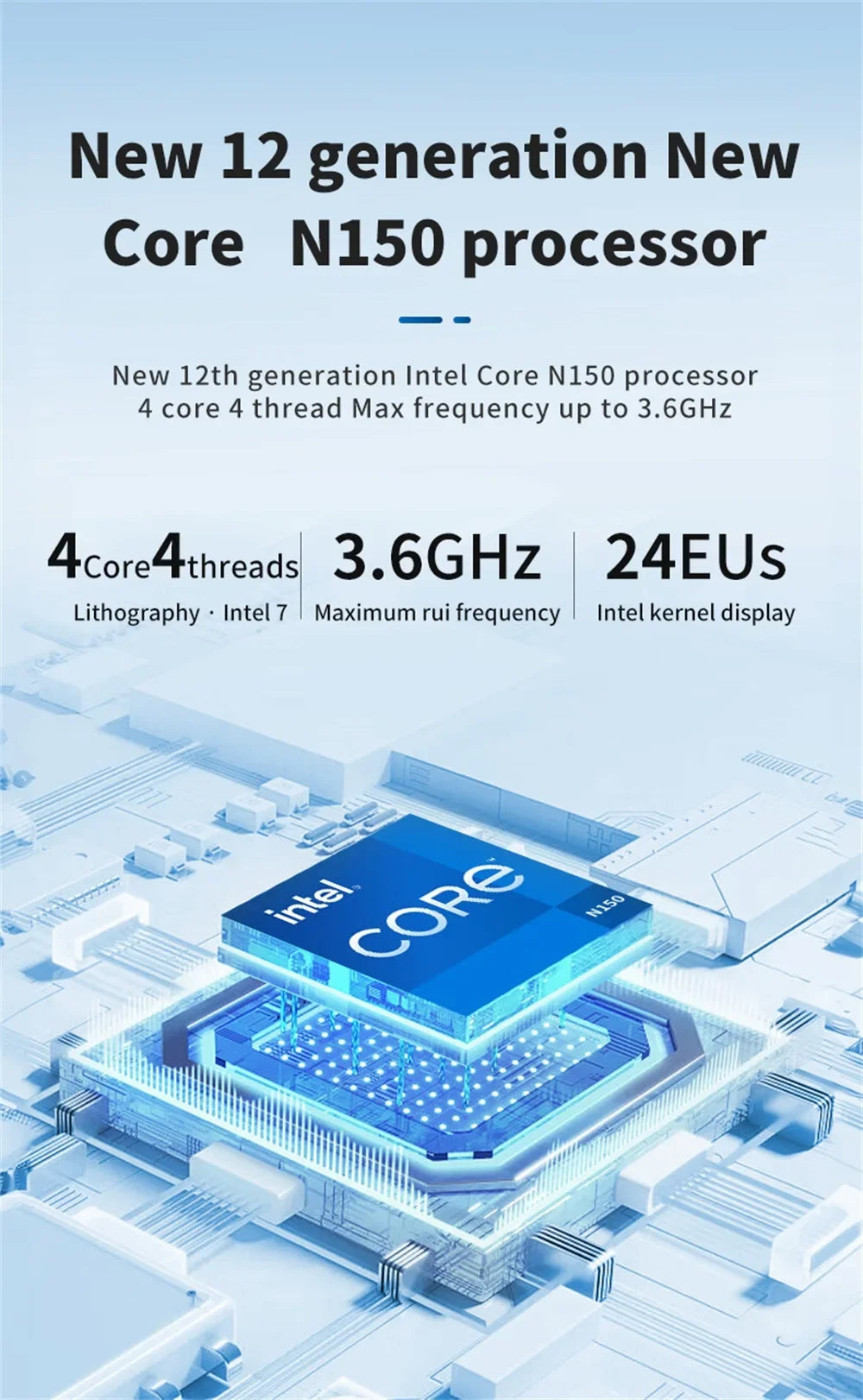 FIREBAT AK2 PLUS MiniPC Intel N150 N100 Dual Band WiFi5 BT4.2 16GB 512GB Desktop Gaming Computer Mini PC Gamer