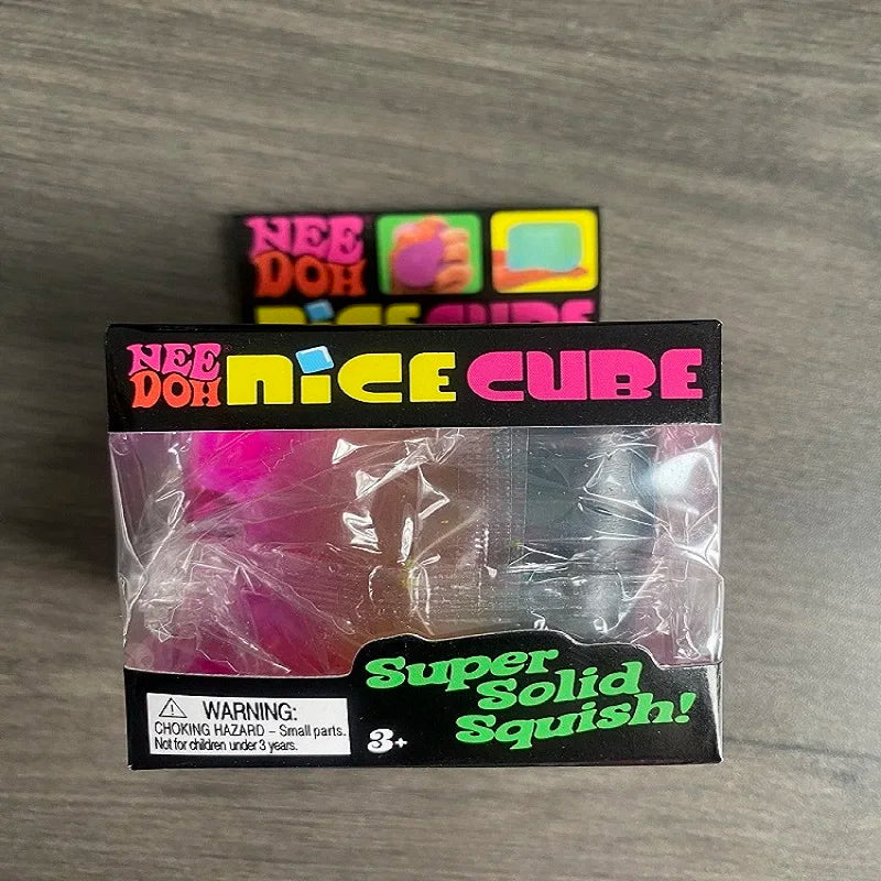 New Needoh 2026 Rainbow Cube Extrusion Decompression Toy Cube, Decompression Toy, Extrusion Sensory Toy, Soft Sensory Toy