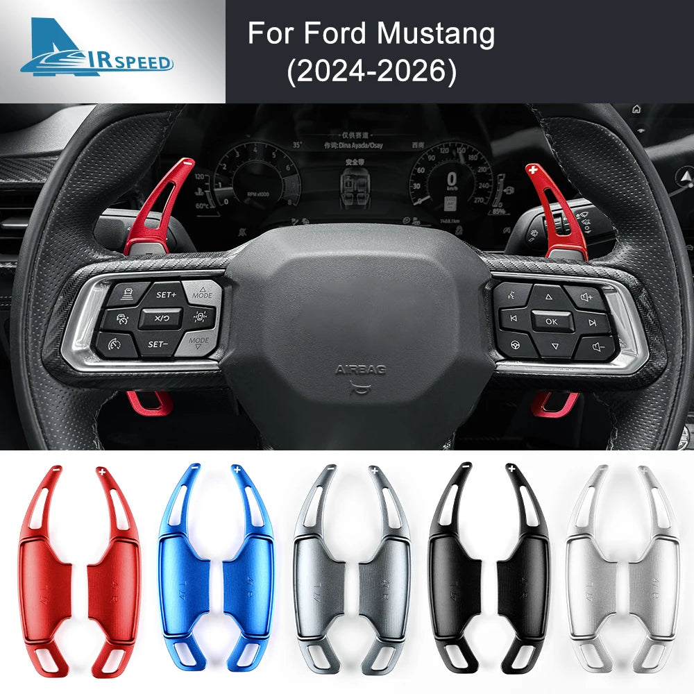 For Ford Mustang GT Dark Horse EcoBoost 2024 2025 2026 Car Steering Wheel Shift Paddle Gear Paddles DSG Extension Aluminum Alloy