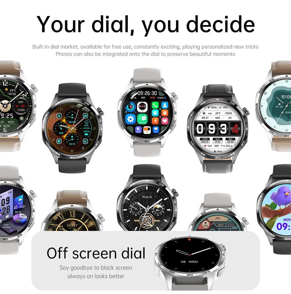 Smart Watch 5 Pro GPS NFC Smartwatch Men 360*360 AMOLED Screen Heart Rate Monitor Bluetooth Call IP67 Waterproof Men Smartwatch