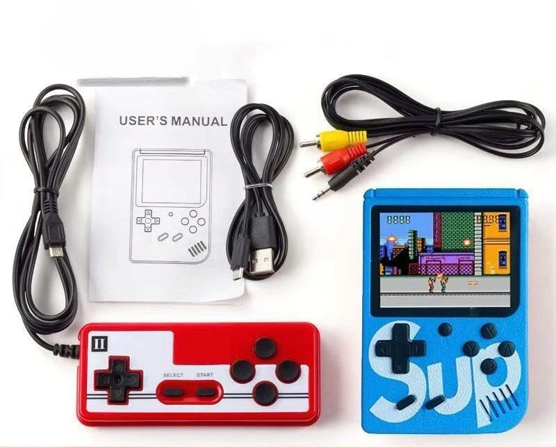 Retro Classic Games Kids Handheld Mini Game Console 400 Games,Rechargeable,Connectable with TV,Doubles,Party Kids Adult Toys