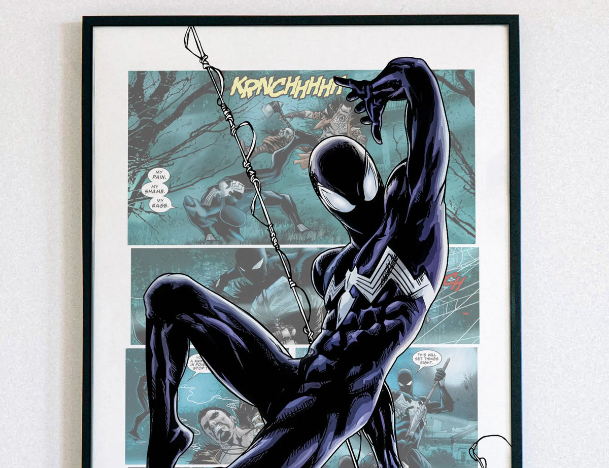 Venom Symbiote Spider-man Superhero Poster_ Printable Comic Art